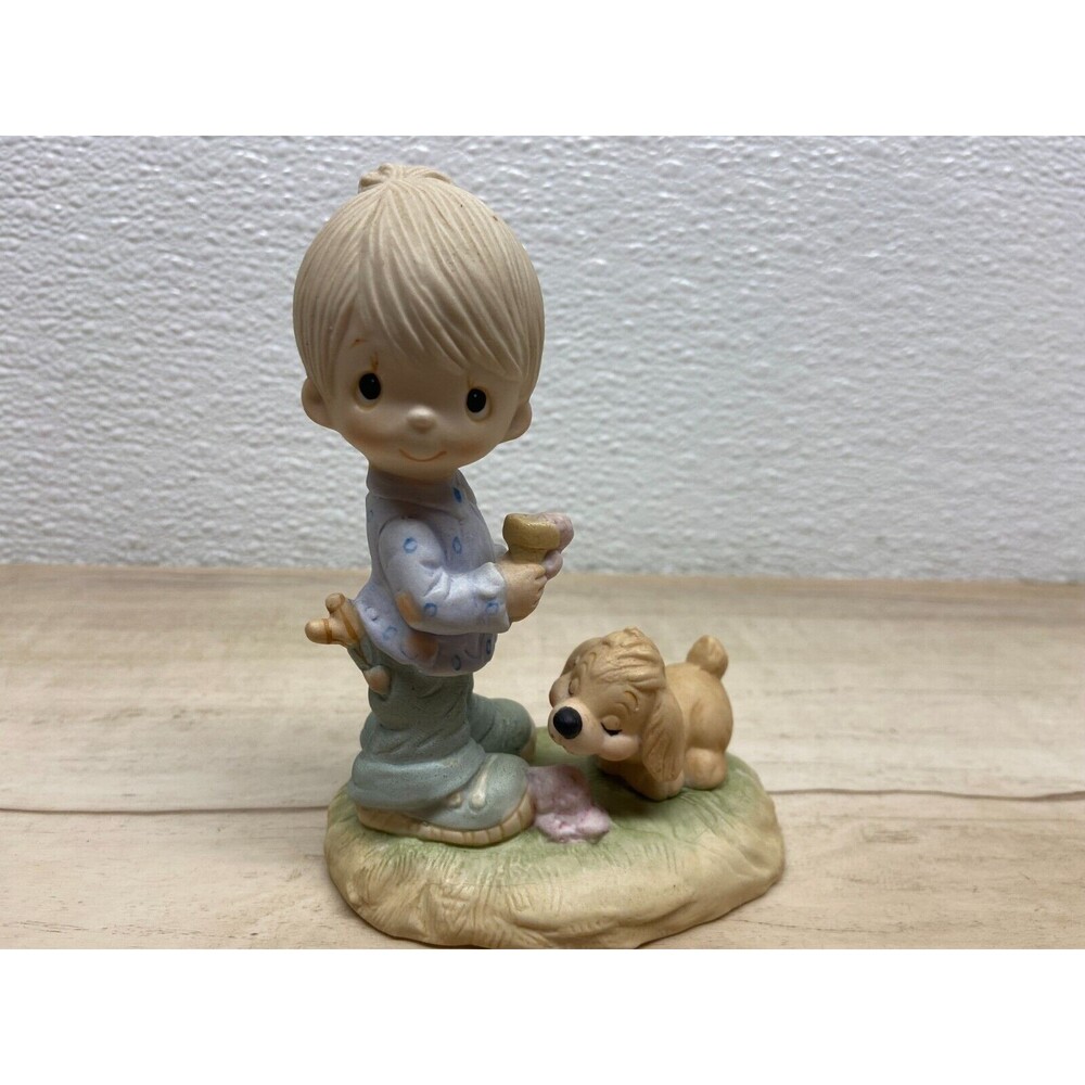 Vtg 1976 Enesco Praise The Lord Anyhow Porcelain Figurine
